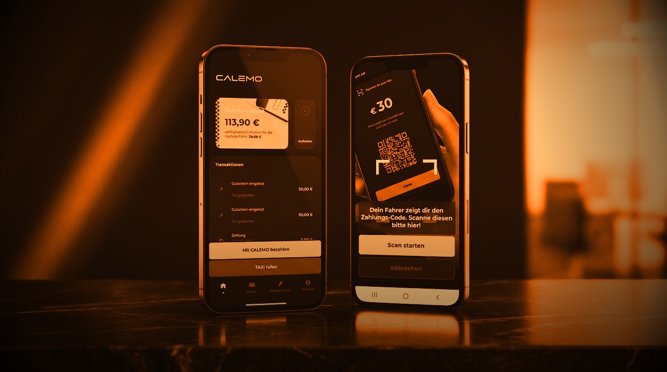 Calemo cashless terminal close-up